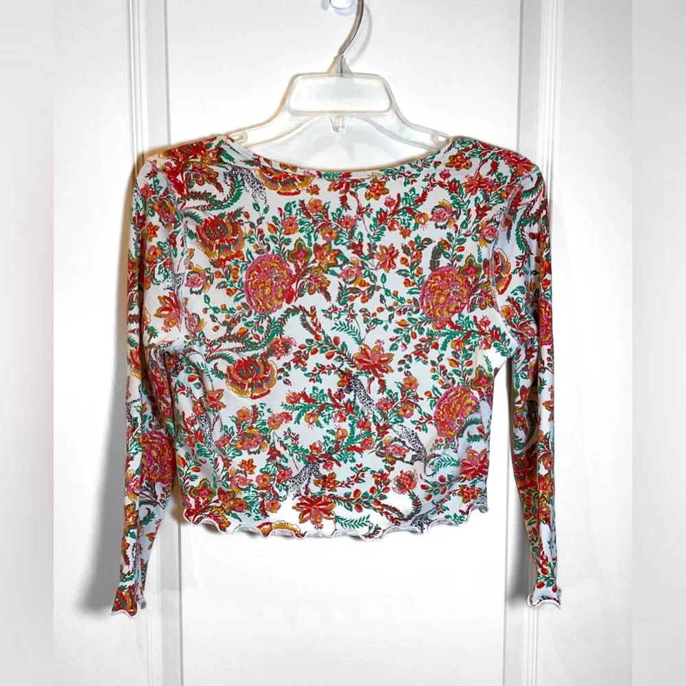 Free People Floral Pajama Lounge Set MEDIUM - Picture 6 of 9